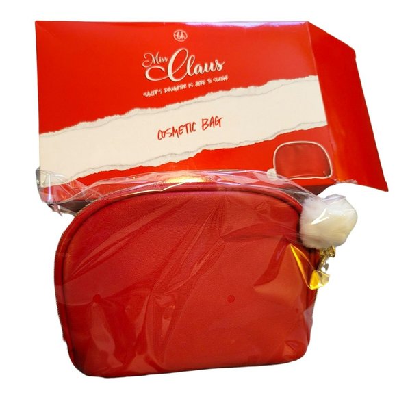 Miss Claus Red Hat Cosmetic Bag Santa's Daughter is Here to Sleigh NIB JJ3359 - Picture 1 of 6